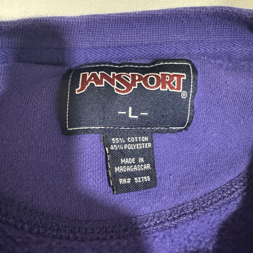Northwestern University Vintage JanSport Embroidered Sweatshirt Men's Size Large - Picture 4 of 9